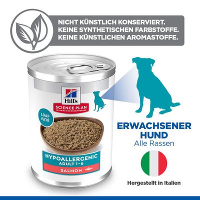 Hill's Science Plan Adult Hypoallergenic mit Lachs - 24 x 363 g