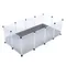 TIAKI Indoor Freigehege für Kleintiere zum Stecken mit Boden L 145 x B 75 x H 46 cm