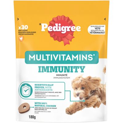 PEDIGREE® Multivitamins Immunity 30 Soft Dog Chews 180g