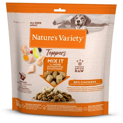 2 + 1 gratis! Nature's Variety - 3 x 120 g Toppers Pollo