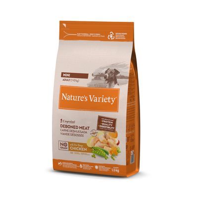 Nature's Variety Selected Mini Adult Scharrelkip Hondenvoer