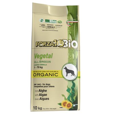 Forza10 Bio All Breeds Vegetal with seaweed Trockenfutter für Hunde 10 kg
