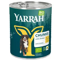 Yarrah Bio Bocconcini in Lattina 6 x 820 g - Pollo bio con Ortica bio & Pomodoro bio