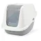 Maison de toilette Savic Nestor Giant pour chat blanc/ gris