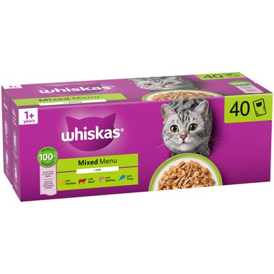 Whiskas 1+ Mixed Menu in Jelly