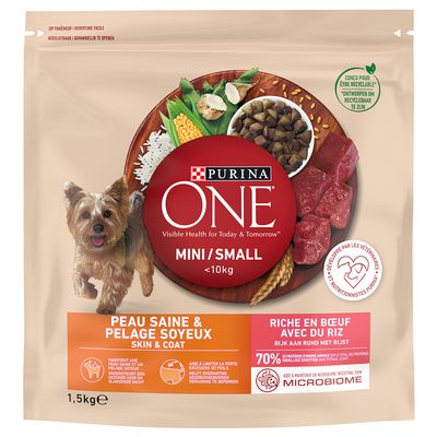 PURINA ONE Mini Skin & Coat govedina 1,5 kg