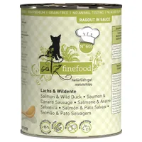 catz finefood Ragout, 6 x 380 g - Nr. 605: Łosoś z dziką kaczką