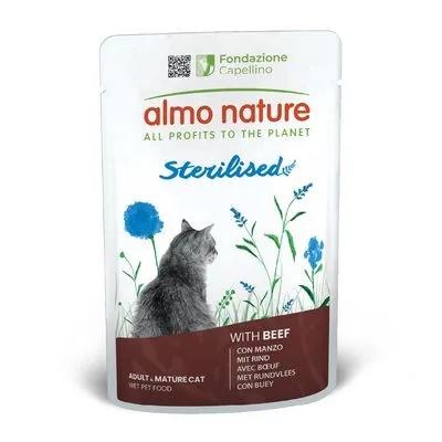 Almo Nature Functional Sterilised  - 24 x 70 g rundvlees