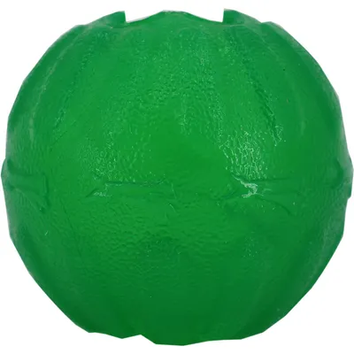 Minge verde din plastic texturat, potrivită ca jucărie.