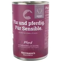 Herrmann´s Selection Sensible 6 x 400 g - Pferd mit Bio-Süsskartoffel & Bio-Zucchini