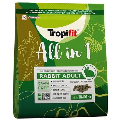 Tropifit All in 1 Rabbit Adult - säästöpakkaus: 2 x 1,75 kg