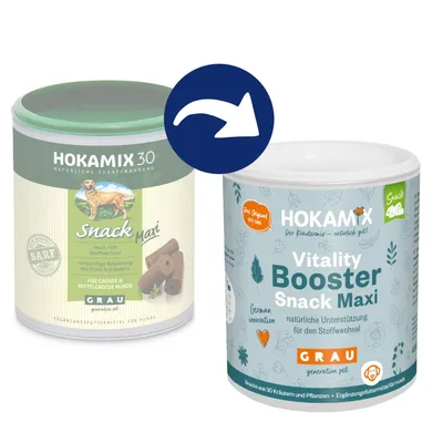GRAU HOKAMIX Vitality Booster Snack - Sparpaket: 2 x 800 g - Mini
