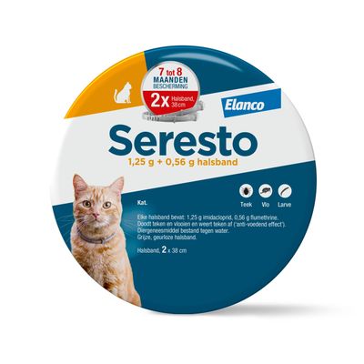 Seresto Vlooien- en Tekenhalsband voor katten