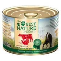 Best Nature Cat Adult 6 x 200 g - Rundvlees, kalkoen & wortelen
