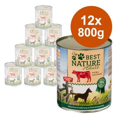 Økonomipakke Best Nature Dog Adult 12 x 800 g