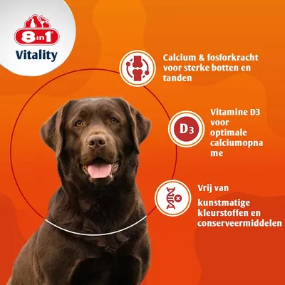 8in1 Vitaliteit Calcium Tabletten - 155 tabletten