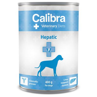 Sparpaket Calibra Veterinary Diet Dog Hepatic 12 x 400 g Huhn