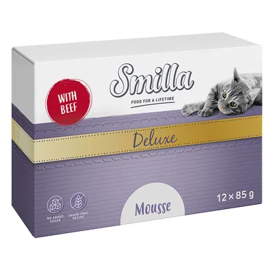 Lot Smilla Deluxe Mousse 24 x 85 g - bœuf, thym