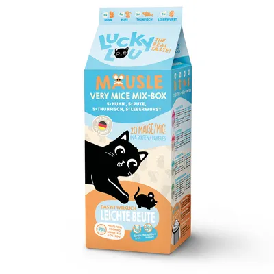 Lucky Lou Mäusle - Pack mixto - 20 x 28 g Mix Selecto (4 variedades)