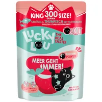 Lucky Lou Adult 6 x 300 g - Fjäderfä & tonfisk