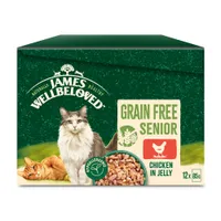 James Wellbeloved Senior Cat Hypoallergenic Pouches - Chicken in Jelly - 12 x 85g