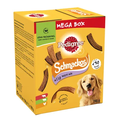 Pedigree Schmackos Mega Box - Multi Mix - 110 Snacks Pedigree Schmackos Mega Box - Multi Mix - 110 Snacks