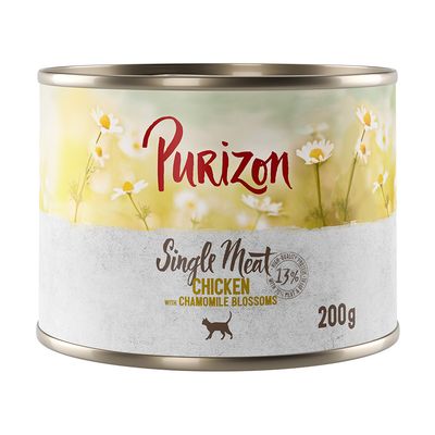 Purizon Single Meat 6 x 200 g kuracie s kvetmi harmančeka