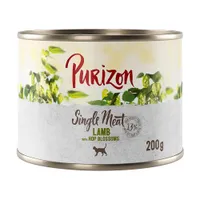 Purizon Single Meat Agnello con piselli e fiori di luppolo Crocchette cane - umido a completamento: 6 x 200 g Purizon Agnello con Fiori di Luppolo