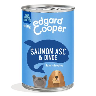 Edgard & Cooper Adult sans céréales 6 x 400 g pour chien saumon, dinde