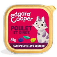 Edgard & Cooper Senior Pâté sans céréales 85 g pour chat - poulet, dinde