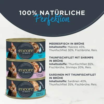 Sparpaket Encore Dose in Brühe 24 x 70 g - Feinste Selection (6 Sorten gemischt)