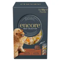 Encore Jelly Pouch Mix 5 x 100 g - Fleisch-Auswahl