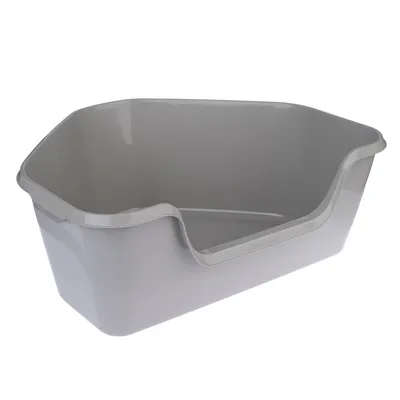TIAKI Korat Corner Litter Tray - Dark Grey