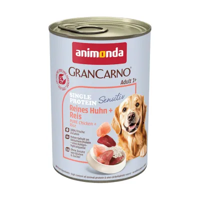 animonda GranCarno Adult Sensitive 6 x 400 g - Csirke & rizs animonda GranCarno Adult Sensitive 6 x 400 g - Csirke & rizs