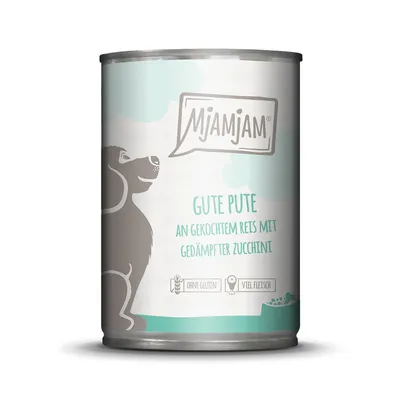 MjAMjAM Adult Dog 6 x 400 g - Pulyka & főtt rizs