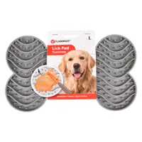 Tapis à lécher Flamingo Yummee pour chien et chat - L 30 x l 17,5 x H 2,5 cm