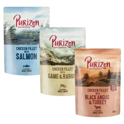  Purizon Adult 6 x 300 g pour chien - lot mixte 3 saveurs