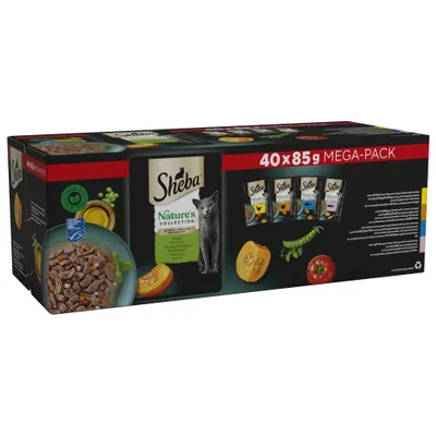 Sheba Nature's Collection Pouches 40 x 85g - Mixed Selection in Gravy (40 x 85g)
