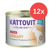 Mix-Sparpaket Kattovit Spezialdiät 12 x 185 g - Urinary Mix (Huhn + Kalb)