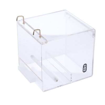 TIAKI No-Mess akrylové krmítko pro ptáky velikost S: D 13 x Š 14 x V 13 cm