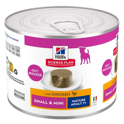 Hill's Science Plan Mature Small & Mini Mousse - dog wet food - Chicken (12 x 200g)