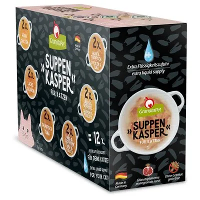 GranataPet Suppenkasper Proefpakket Soep - Voordeelpakket: 24 x 70 g (6 Soorten)