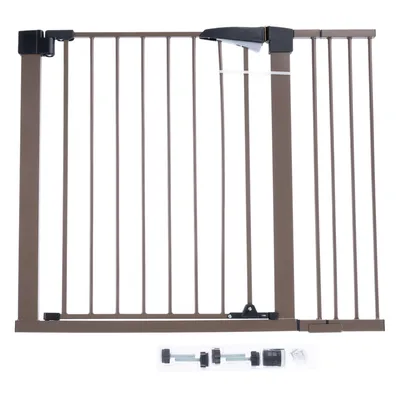 TIAKI hundgaller med sidopanel, brunt - Höjd 78 cm, bredd 77 till 103 cm