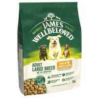 James Wellbeloved Adult Large Breed Dog Hypoallergenic Turkey & Rice  - 15kg