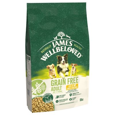 James Wellbeloved Grain Free Adult Dog Hypoallergenic Lamb & Vegetables 10kg