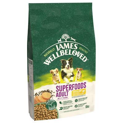 James Wellbeloved Adult Hypoallergenic Superfoods - Lamb with Potato & Chia