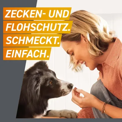 Frontpro Kautablette gegen Zecken und Flöhe, für Hunde >25 bis 50 kg - 3 Tabletten