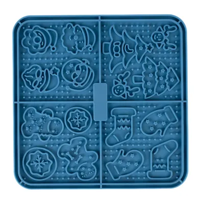 TIAKI vánoční olizovací podložka - cca D 16 x Š 16 x V 0,8 cm
