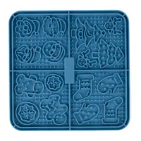 TIAKI świąteczna mata do lizania - Dł. x szer. x wys.: 16 x 16 x 0,8 cm