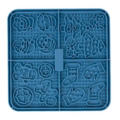 TIAKI Weihnachtliche Schleckmatte ca. L 16 x B 16 x H 0,8 cm